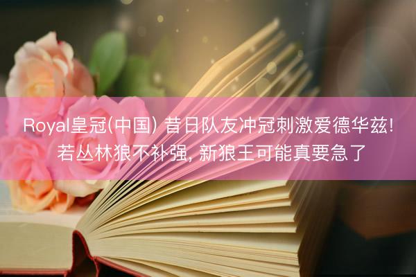 Royal皇冠(中国) 昔日队友冲冠刺激爱德华兹! 若丛林狼不补强， 新狼王可能真要急了